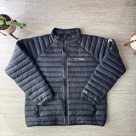 Columbia Men's XL Titanium Alpha Trail 800 Goose Down Omni-Heat Jacket - Picture 1 of 10